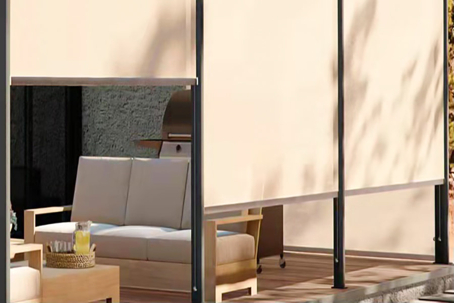 UV-resistant fabraice imbhalla blackout PVC solúbtha fireproof - le haghaidh baile, oifig, áit phoiblí